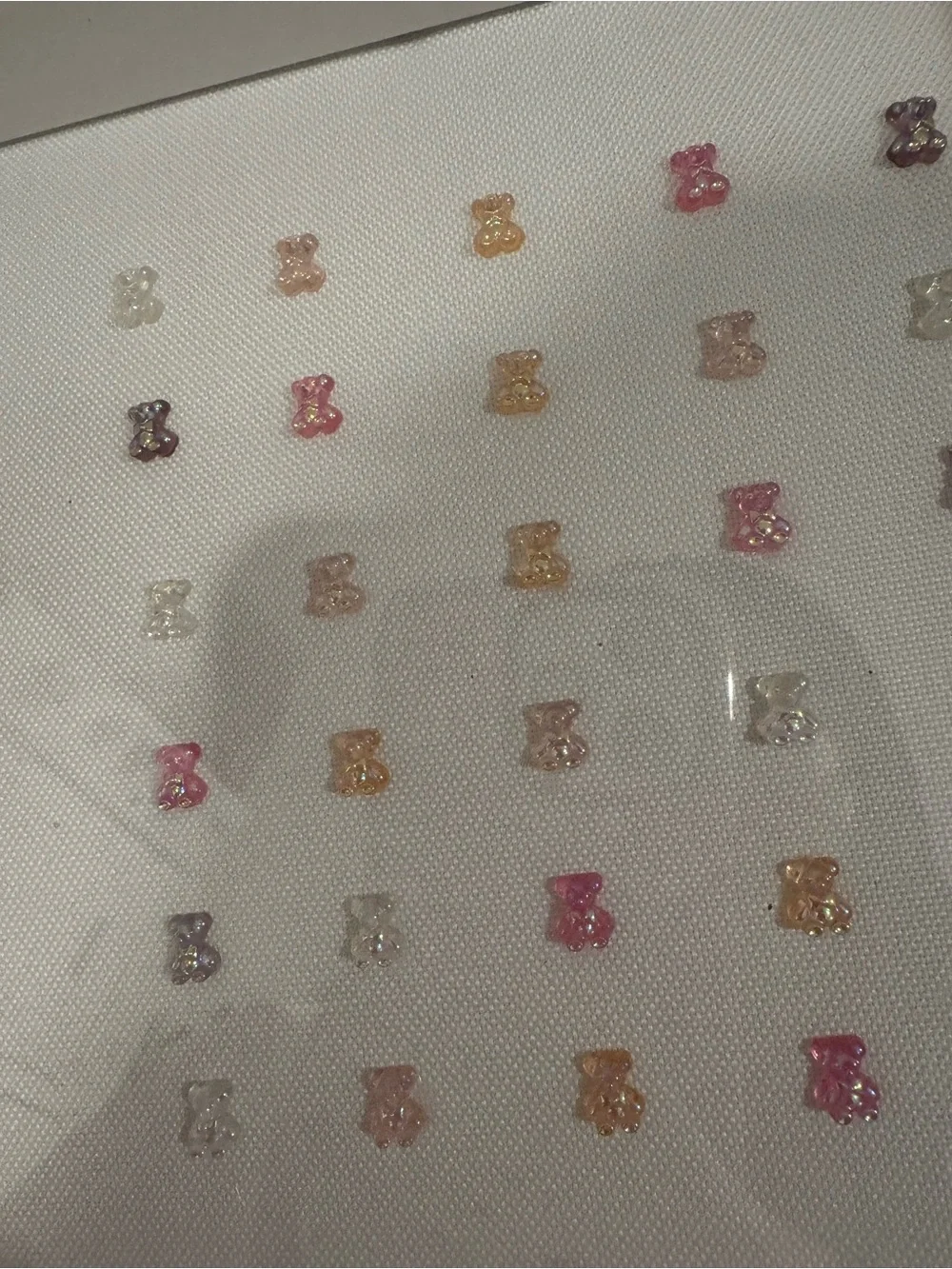 Shadow Box Frame with Gummy Bear Charms handmade